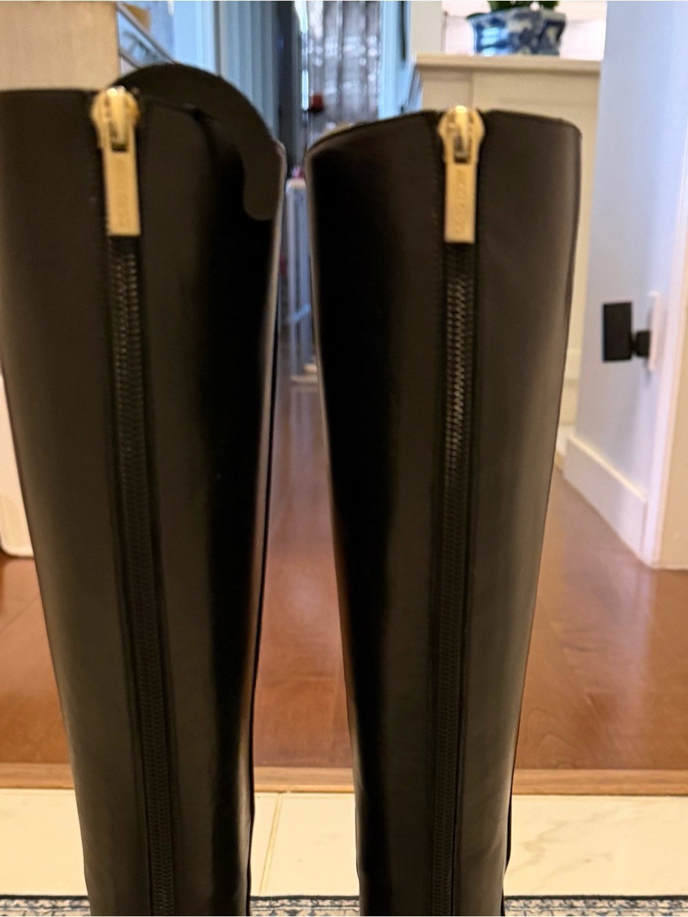 Jimmy Choo Black Over-the-Knee Pointed Toe Boots - Picture 3 of 12